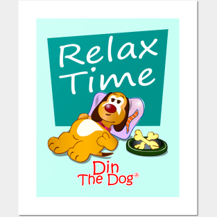 Relax Time - Din The Dog Collection Posters and Art